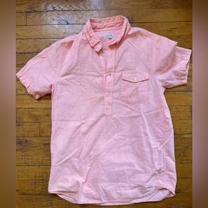 Steven Alan button down short sleeve shirt in salmon!
